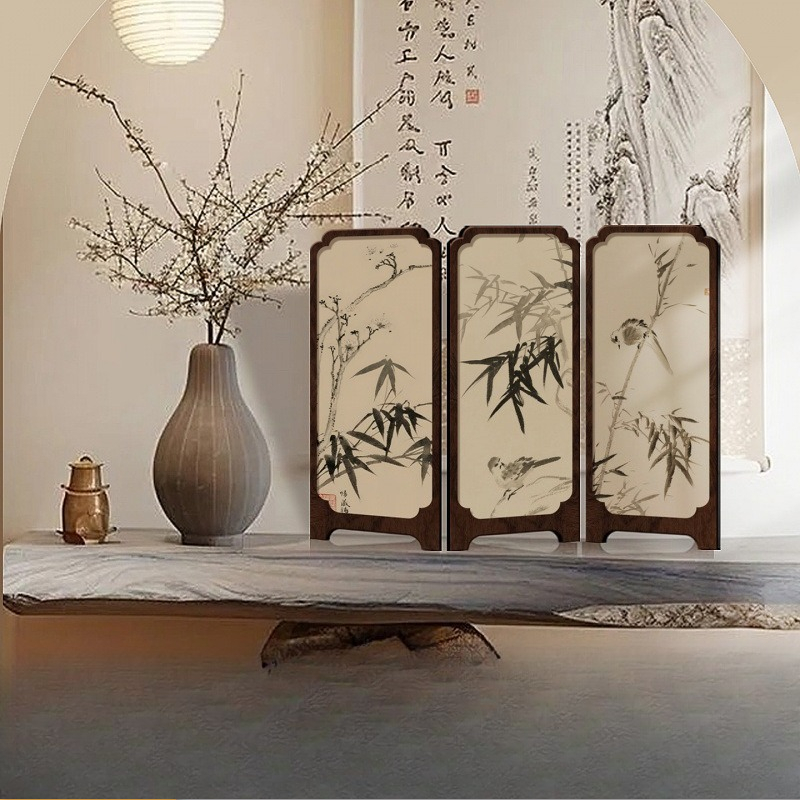 Room Divider Bamboo - Nouvelle écran pliant de table mini