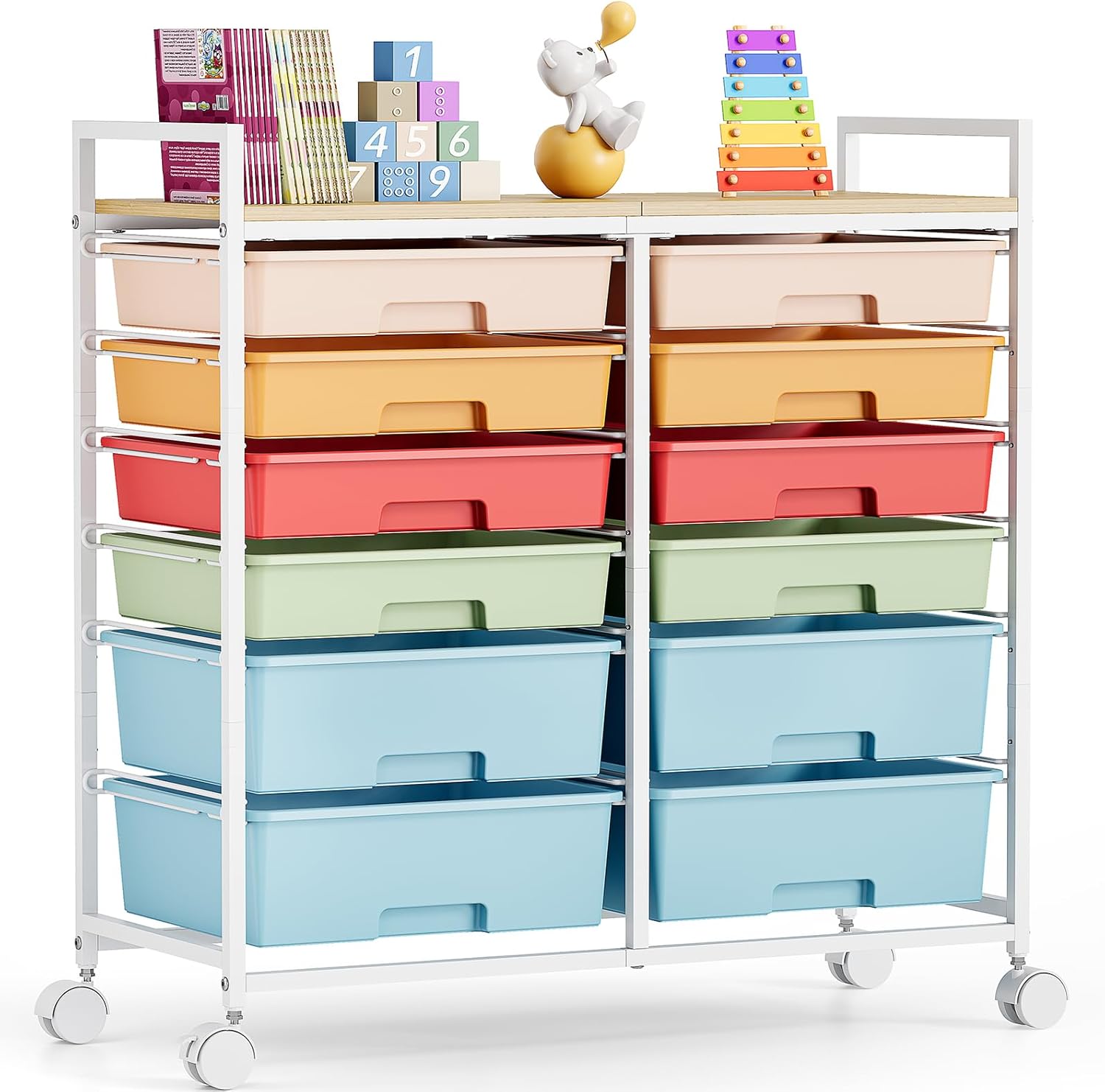 Office Supply Cart - Chariot de rangement à roulettes avec