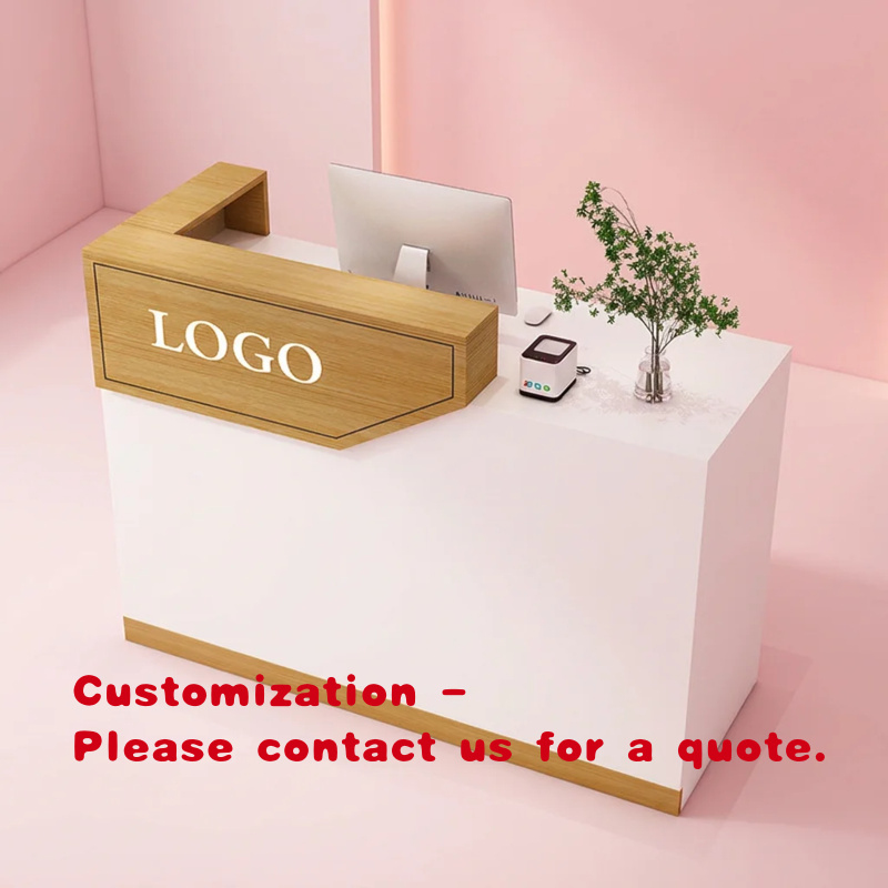 Office Furniture Layout - Comptoir de réception d'hôtel en bois