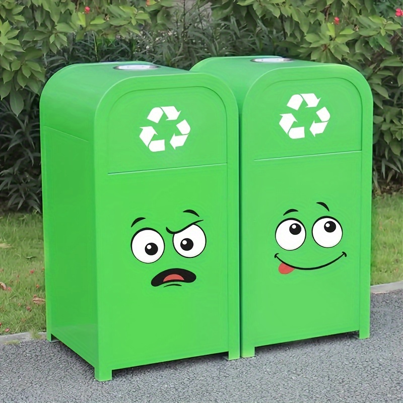 Office Furniture Recycling - 4 autocollants pour poubelle, décalcomanies expressives