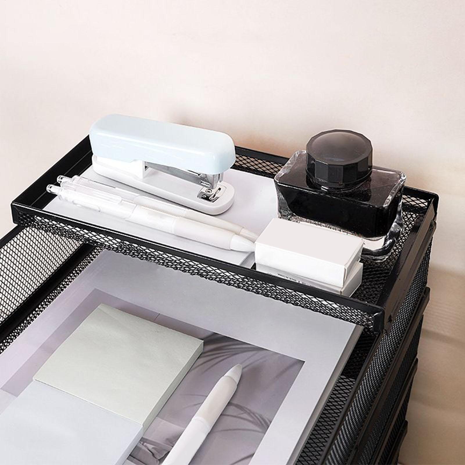 Desktop Filing Tray - Plateaux de bureau en maille métallique,