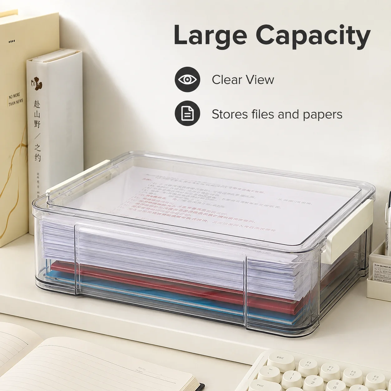 Boîte de rangement transparent - Desktop Filing Tray avis et prix