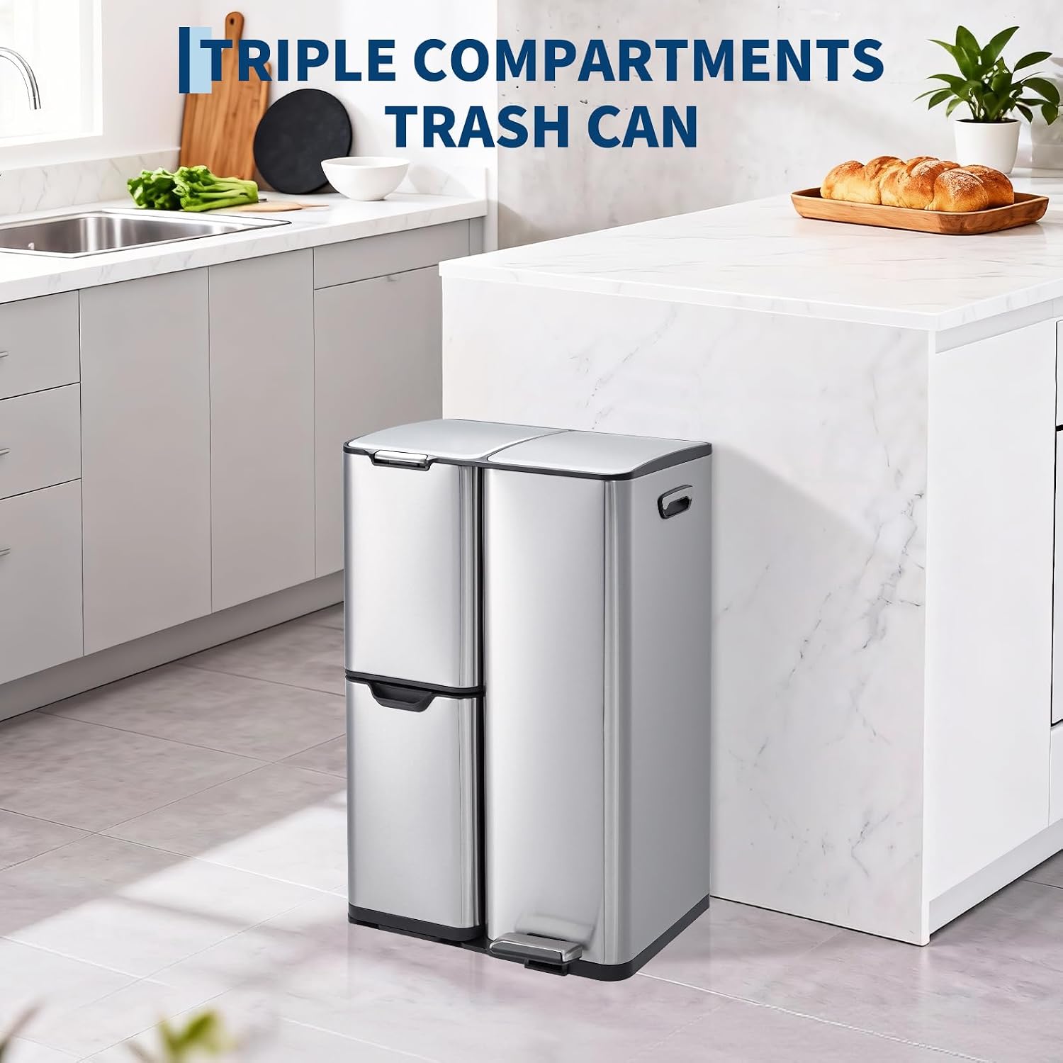 Poubelle de cuisine en acier i - Office Furniture Recycling avis et prix