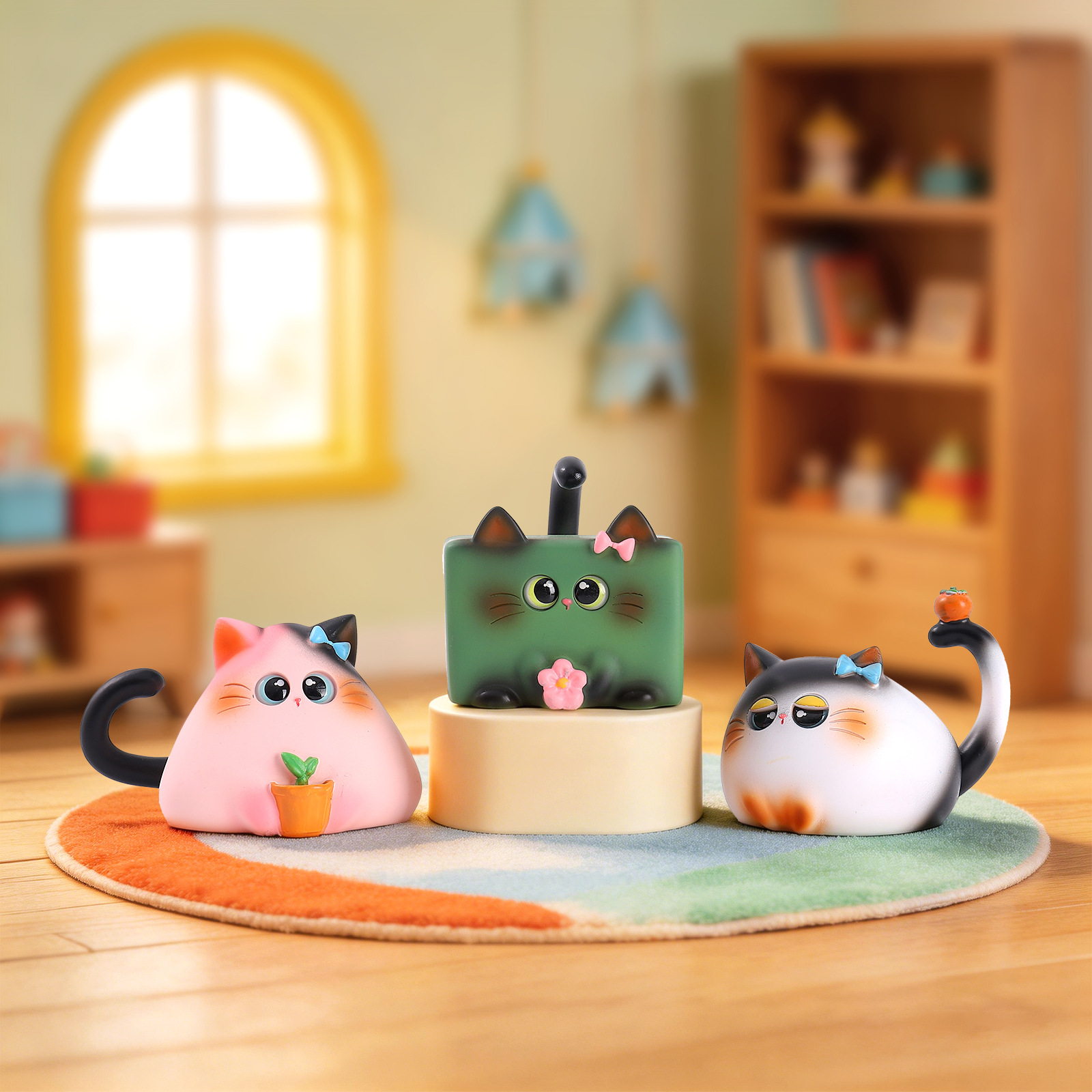 Figurine de chat en résine pou - Office Furniture Layout avis et prix
