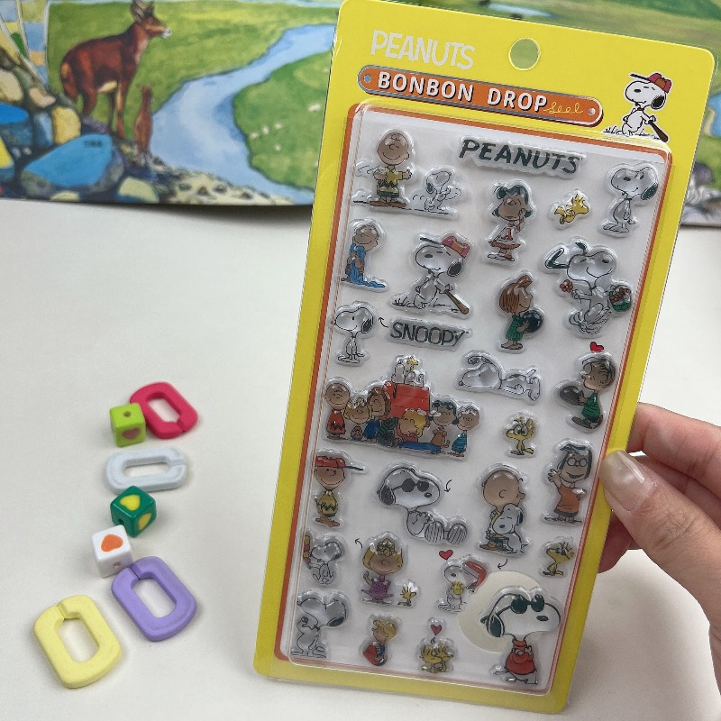 8 autocollants mignons Snoopy  - Office Supply Cart avis et prix