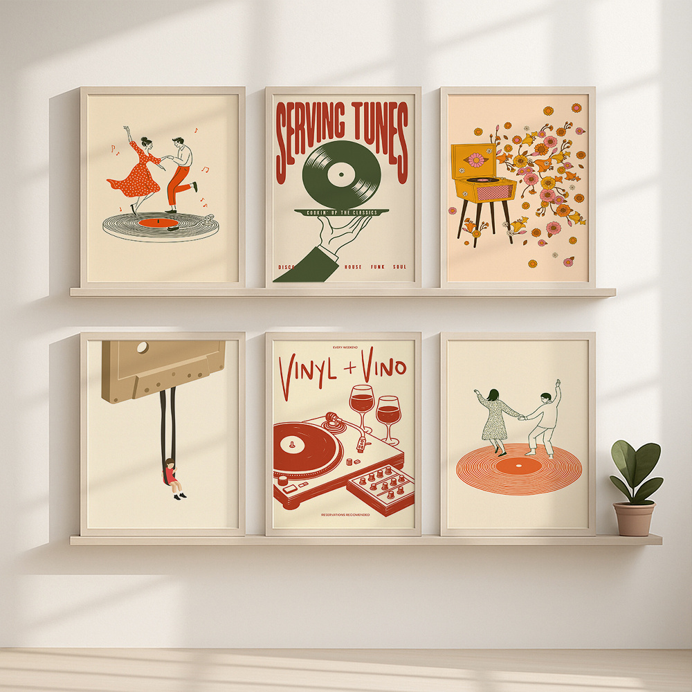 1 pièce Affiche murale vintage - Office Furniture Layout avis et prix