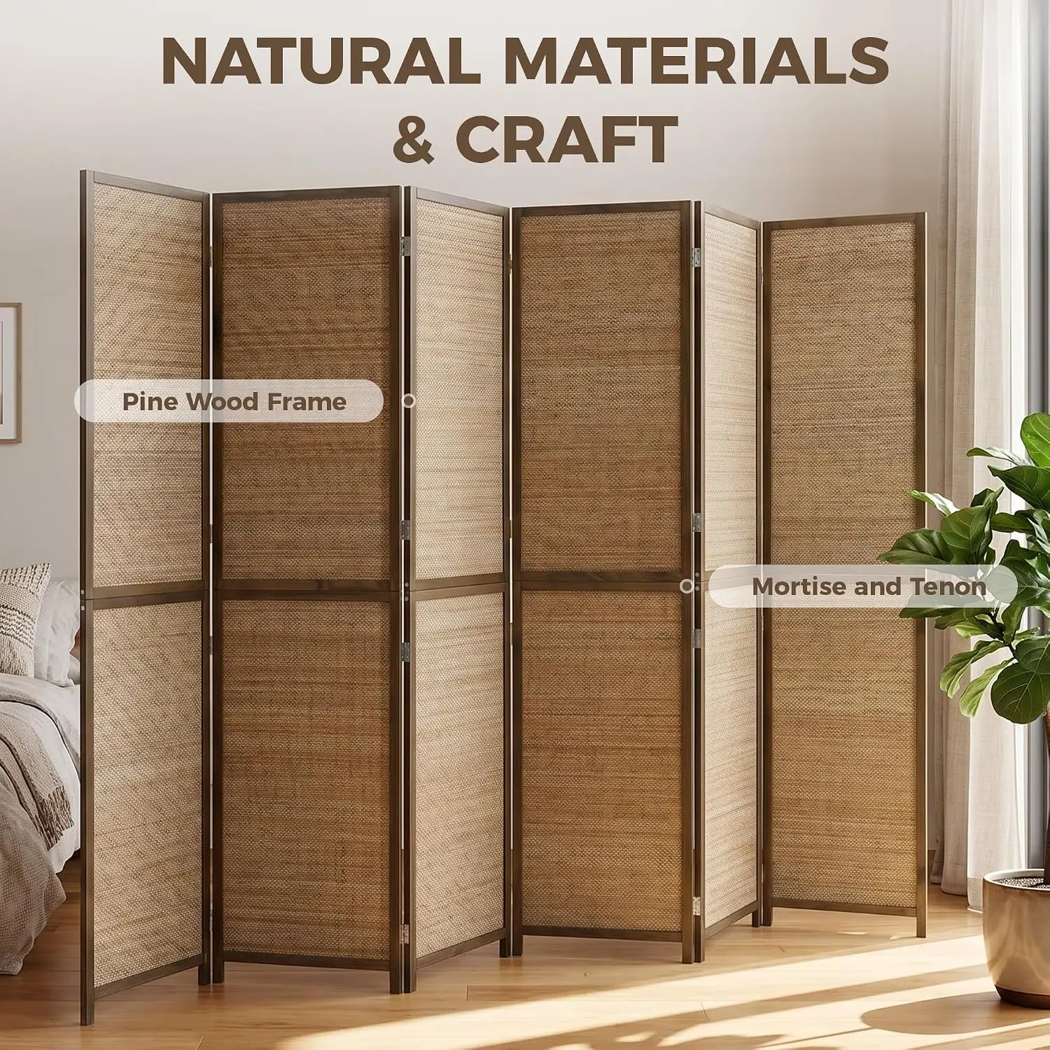 Paravent de 6 pieds, écran d'i - Room Divider Bamboo avis et prix