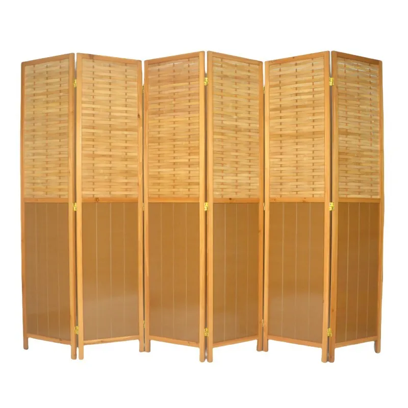 Paravent pliant vintage en boi - Room Divider Bamboo avis et prix