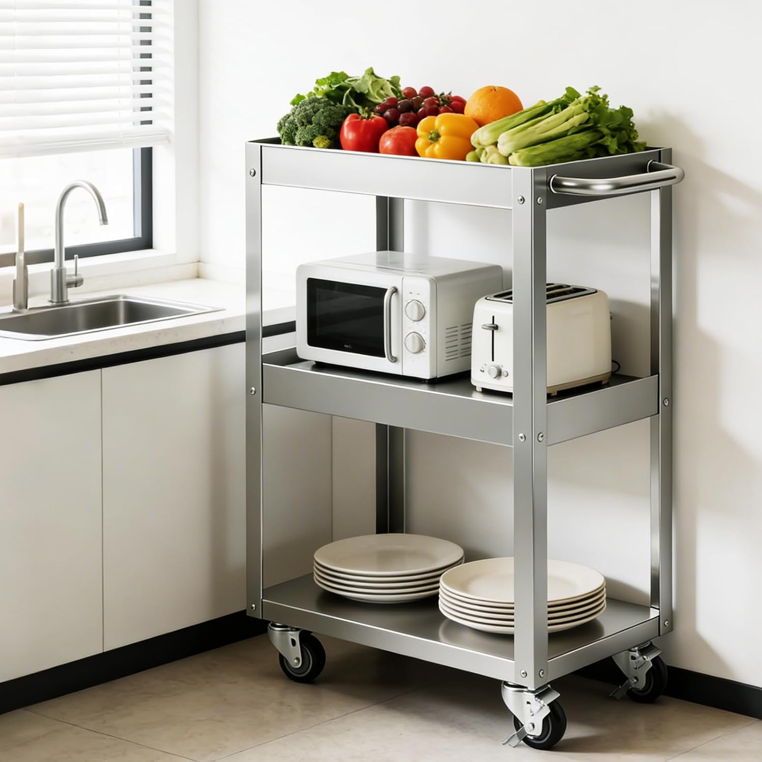 Chariot utilitaire roulant à 3 - Office Supply Cart avis et prix